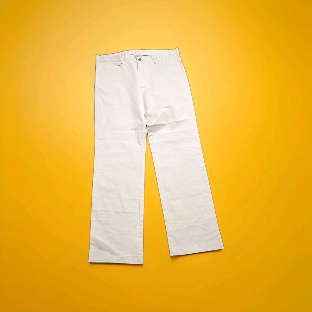 Calvin Klein Slim Fit Tech Chino Pants Men's 34/32 Light Bone Beige - Picture 3 of 12
